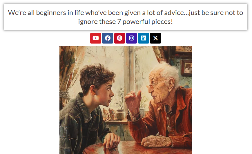 Beginners in life wisdom